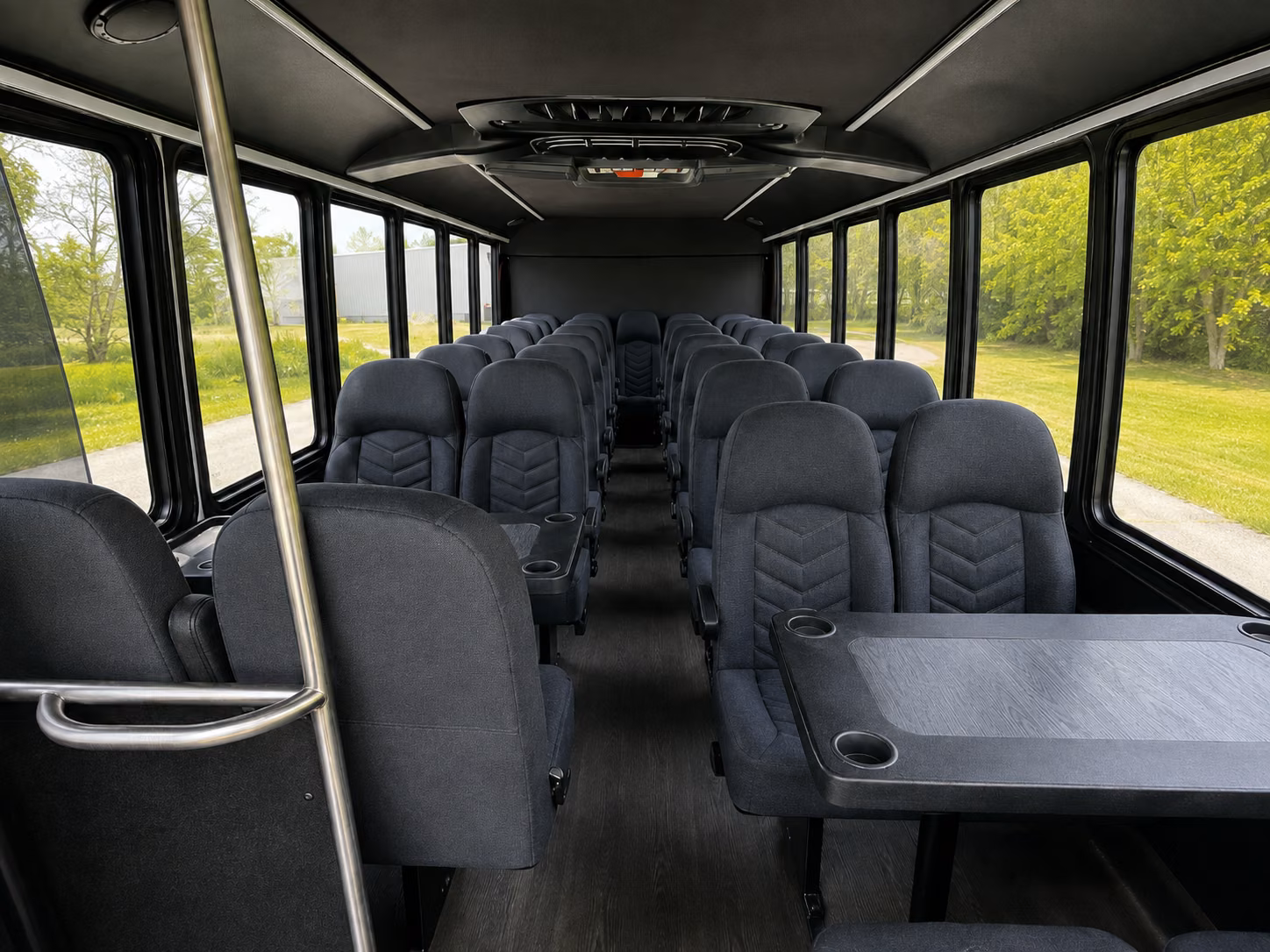 redwood city 18 passenger minibus interior