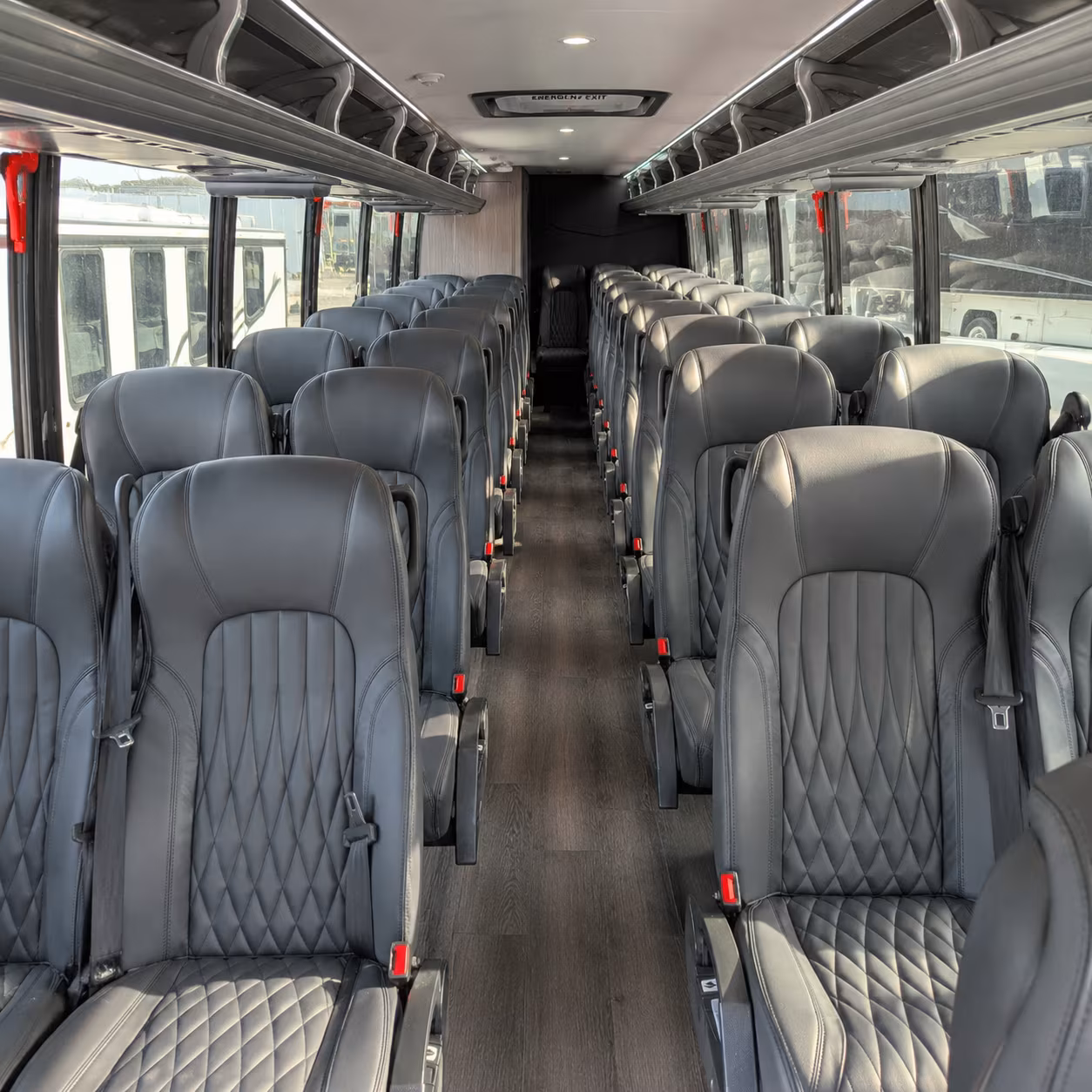 redwood city 25 passenger minibus interior