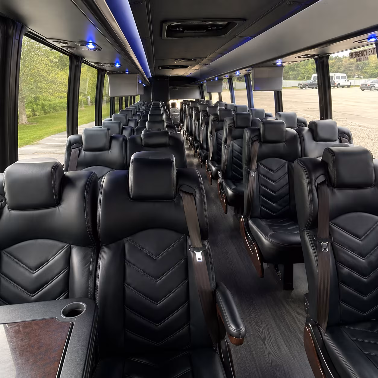 redwood city 30 passenger minibus interior
