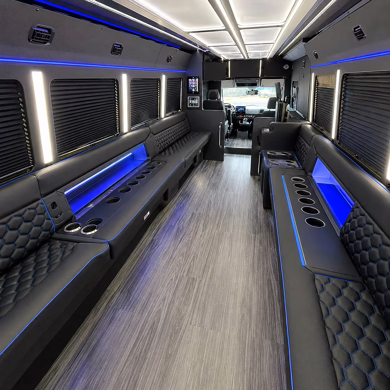 redwood city party bus inside