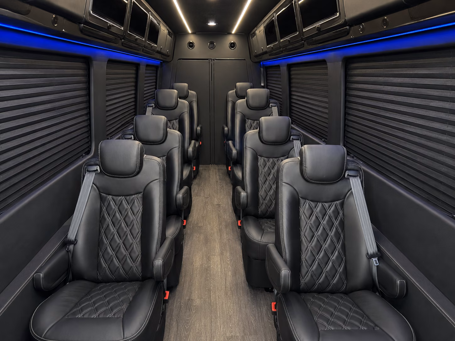 redwood city sprinter van with driver inside