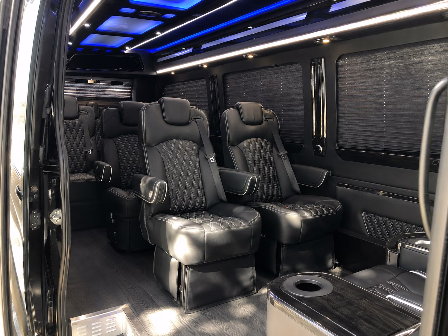 redwood city sprinter van with driver interior