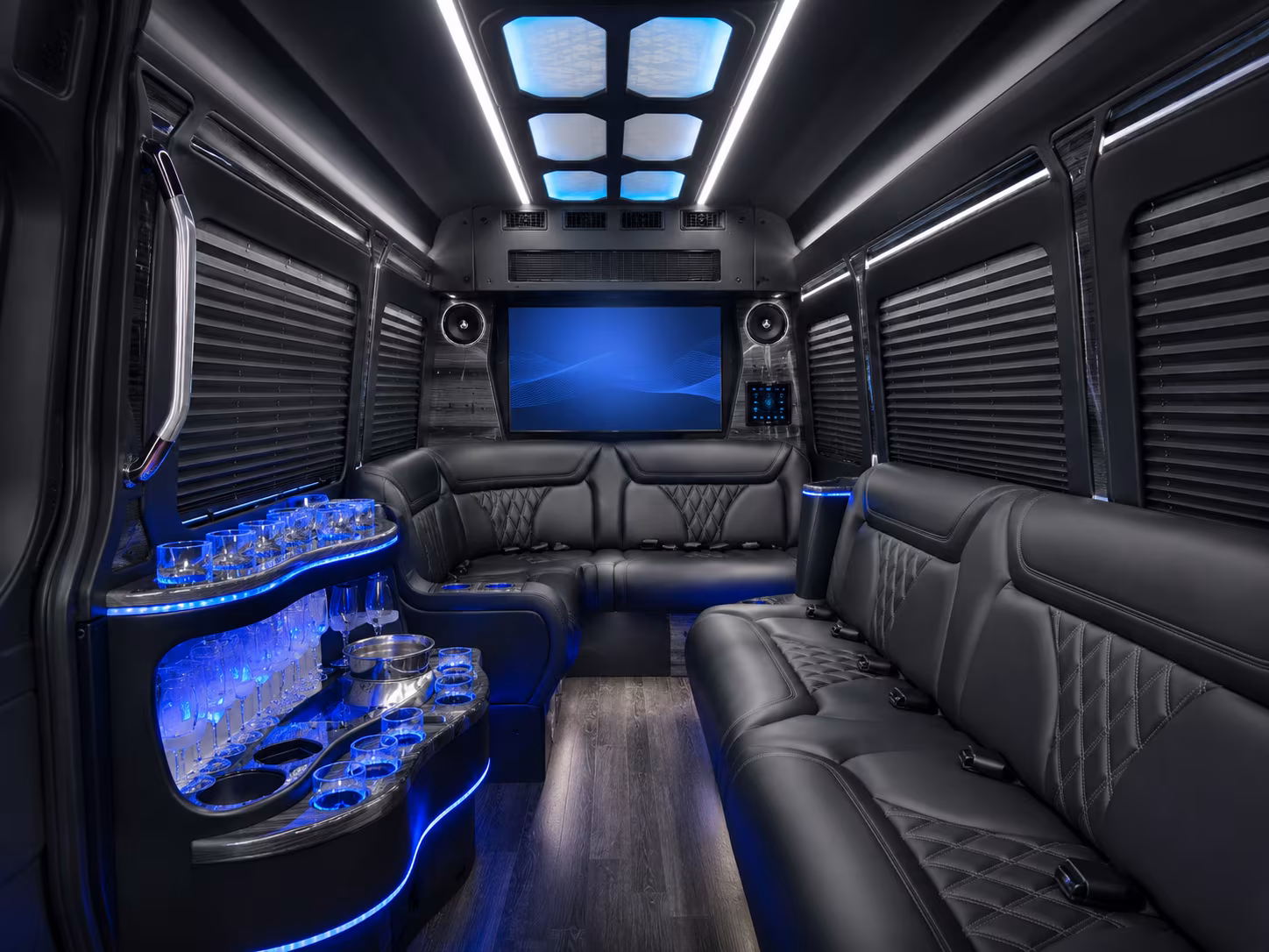 sprinter vans and limos for redwood city prom pickups and small group rides